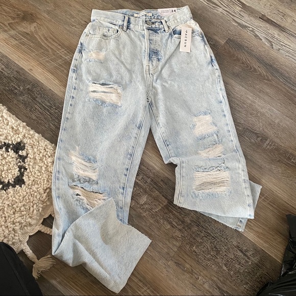 NWT pacsun high rise straight leg Jean Sz 24 - Picture 5 of 8